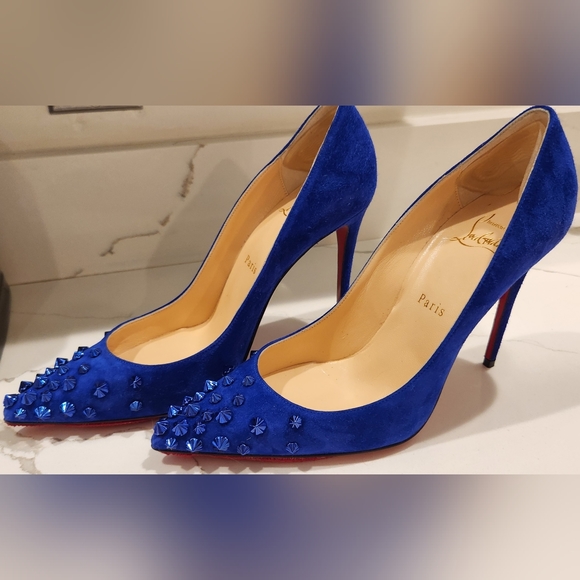 Christian Louboutin Veau Velours Drama pumps 100 Size 38.5 or 9 - Picture 5 of 16